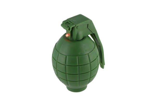 Plastic Hand Grenade Toy with Sound and Light Effects