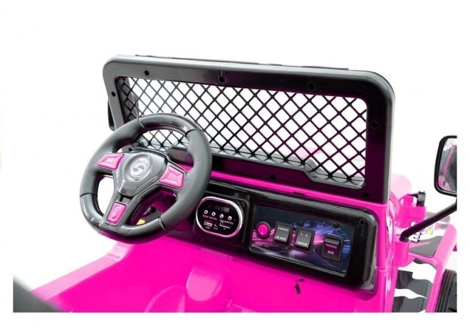 Pink Battery-Powered Car for Kids