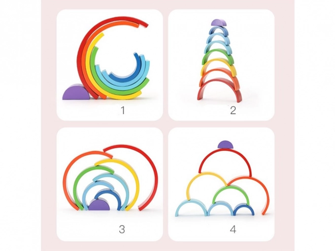 Montessori Wooden Rainbow Puzzle