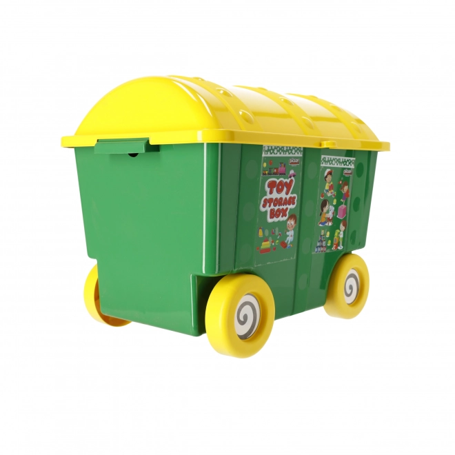 Pilsan Toy Storage Container on Wheels - Green