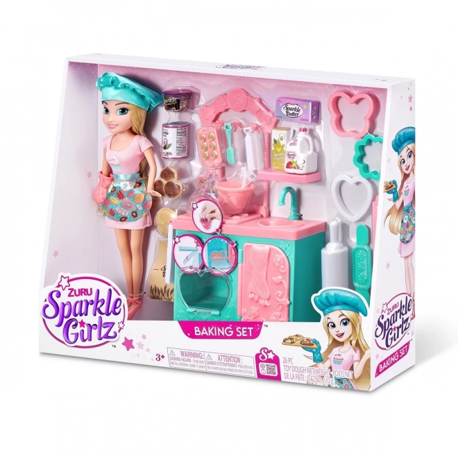 Sparkle Girlz Doll Baking Set