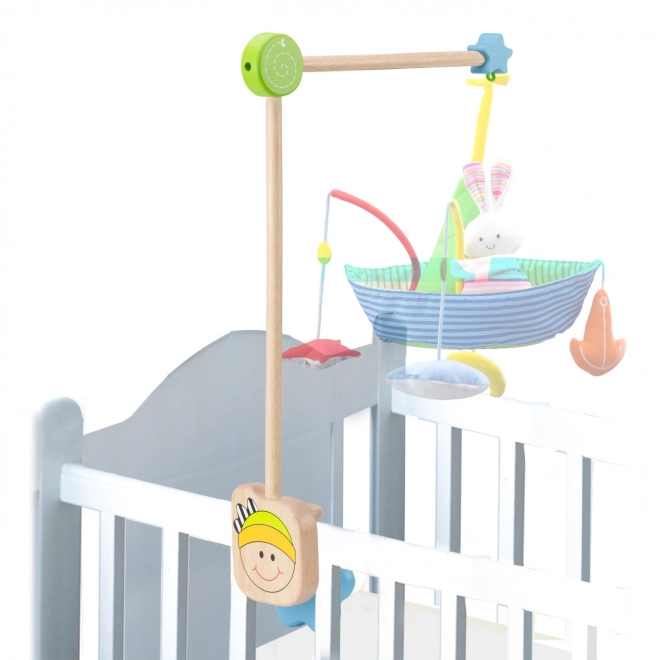 Wooden Mobile Holder for Baby Crib