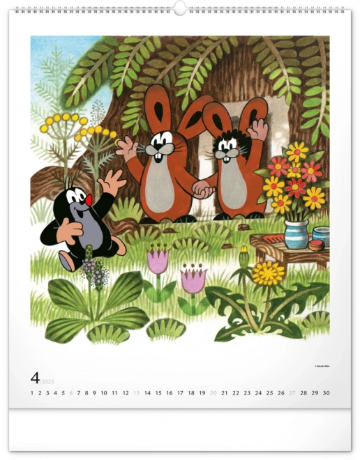 Wall Calendar Mole Adventures 2025