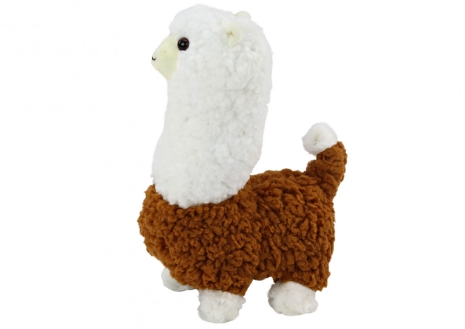 Interactive Brown Alpaca Toy