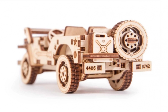 Wooden 3D Puzzle Jeep