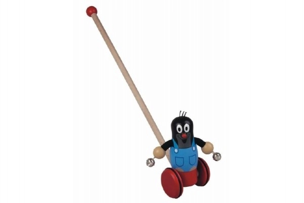 Wooden Push Toy with Little Mole