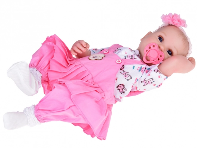 Charming Soft Baby Doll 50 cm with Diaper and Bottle