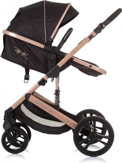 Chipolino stroller Amore 2-in-1 Jungle – Obsidian, Gold