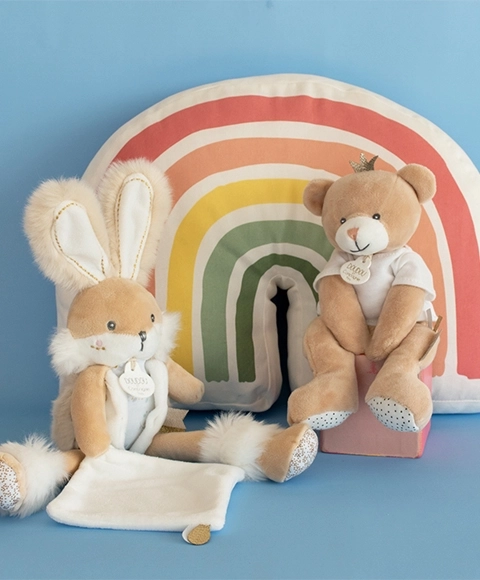 Plush Bunny Gift Set with Blanket