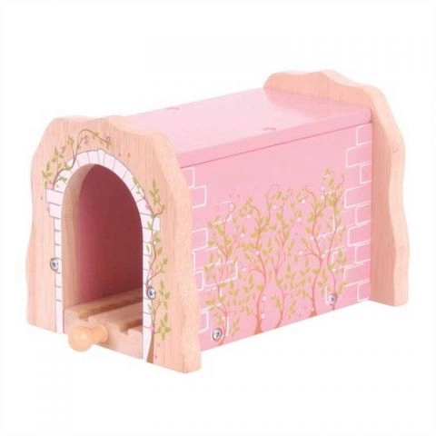 Pink Wooden Railway Tunnel