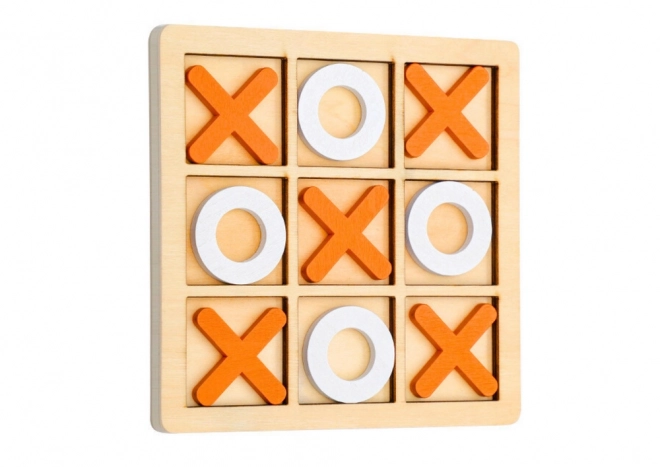 Strategic Wooden Tic Tac Toe Game