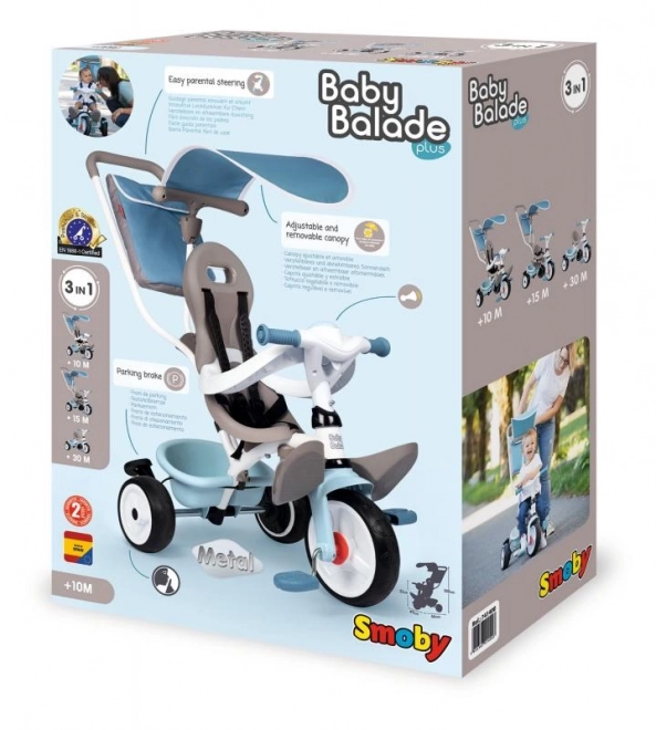 Baby Balade Plus Tricycle Blue