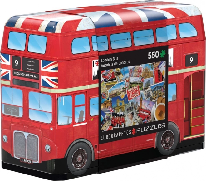 Eurographics London Bus Tin Box Puzzle