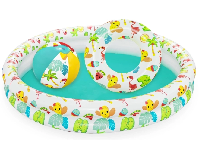 Inflatable Pool Set with Ball and Ring by Bestway