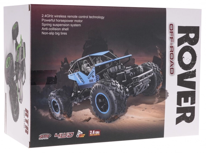 Crawler rover remote control car blue