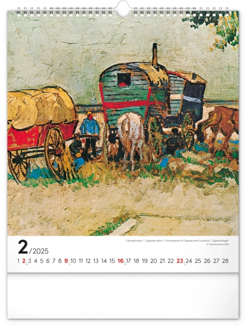 Wall Calendar Vincent van Gogh 2025