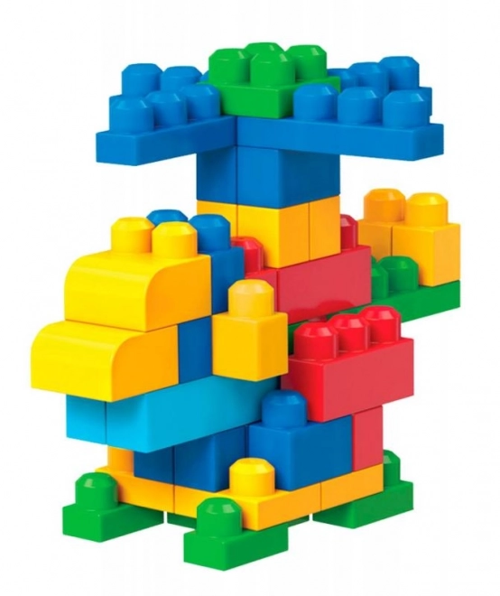 Mega Bloks Big Building Bag - Blue (80 Pieces)