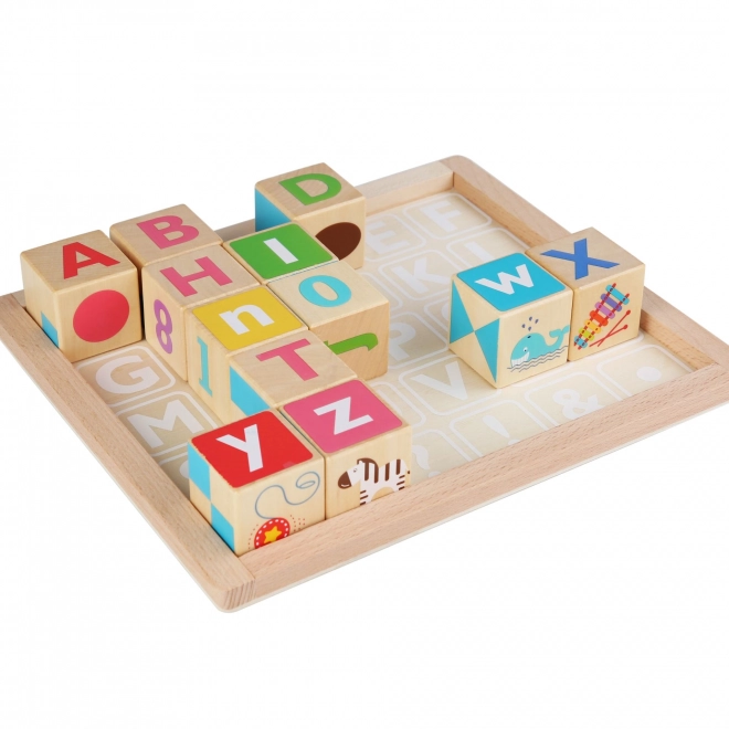 Lucy & Leo Wooden Educational Blocks - English Alphabet Set