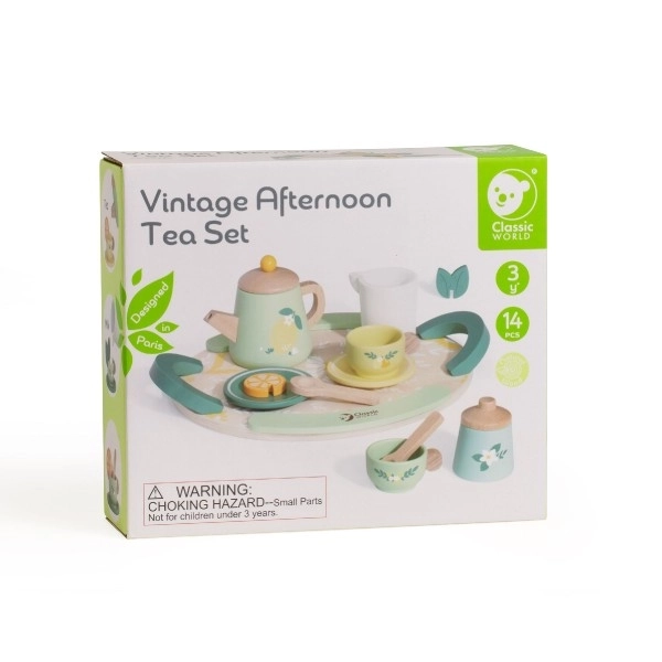 Wooden Tea Set 14 Pieces