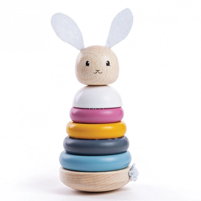 Bigjigs Baby Wooden Stacking Tower Bunny