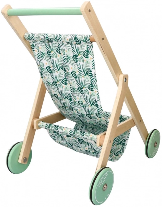 Light Wooden Doll Stroller