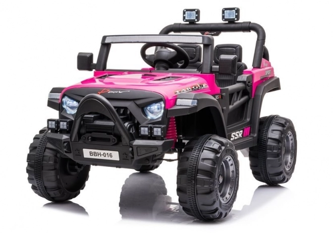 Pink Electric Ride-On Car