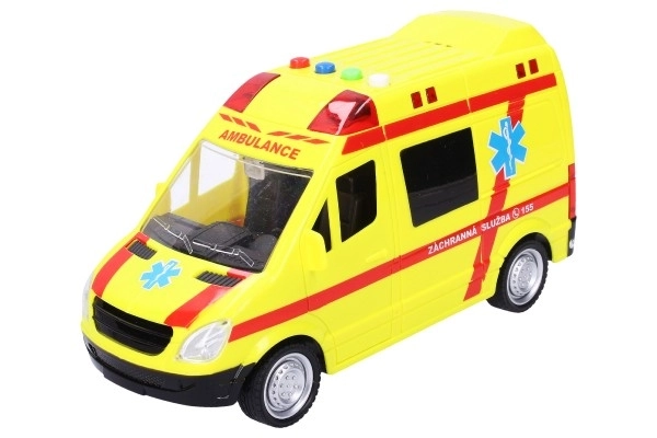 Ambulance Toy with Light and Sound Effects 22 cm