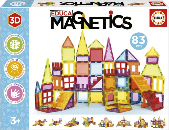 EDUCA Magnetna gradbena igra Magnetics 83 delov