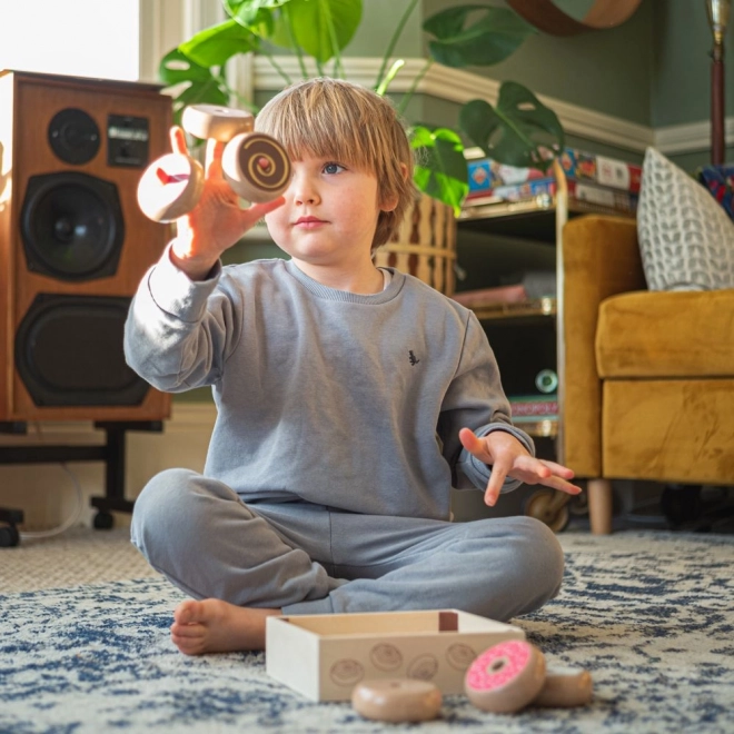 Wooden Donut Box by Bigjigs Toys