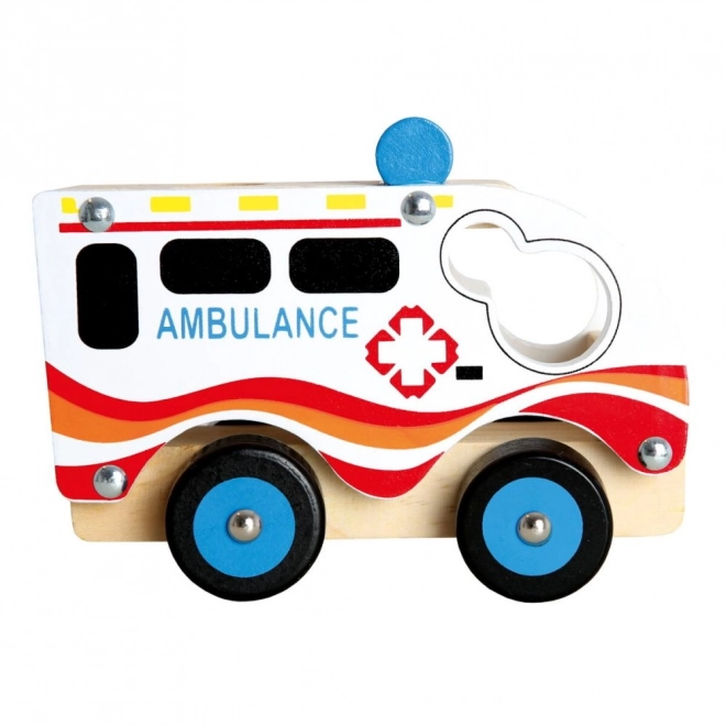 Wooden Ambulance Toy