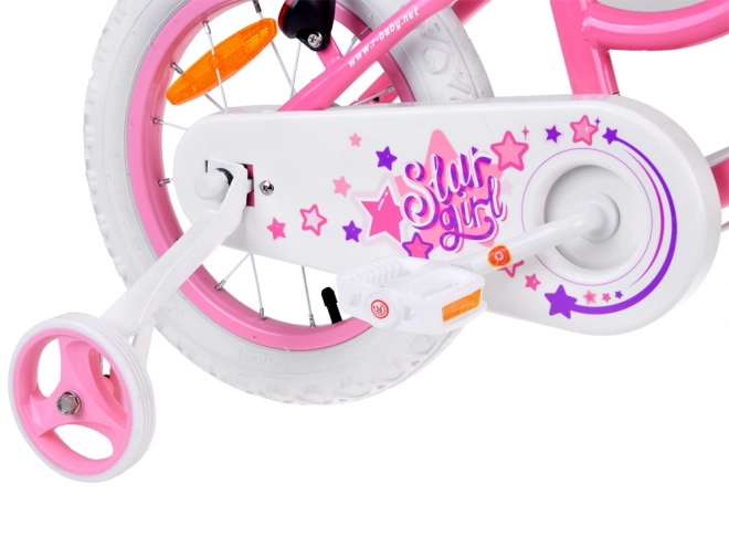 Blue Star Girl Kids Bicycle 14" – Pink