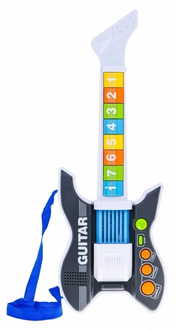 Colorful Electric Guitar with Microphone for Kids 3+