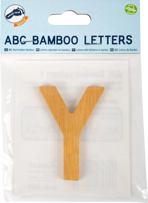 Small Foot Bamboo Letter Y