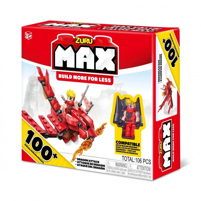 Max Build More Block Set 100+ Pieces Mix