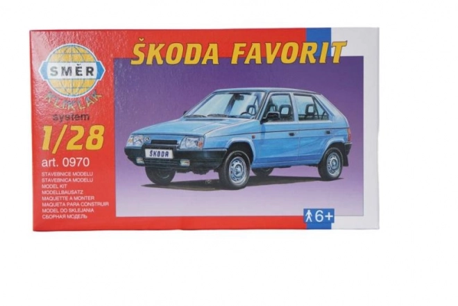 Skoda Favorit Model Kit 1:28