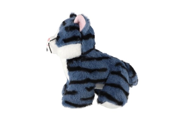 Plush Cat Kacperek in Navy Blue 23 cm