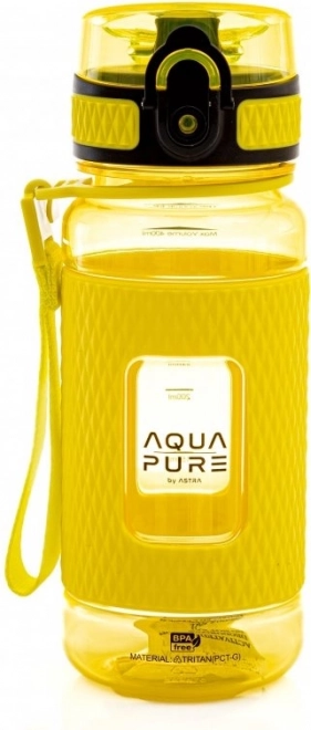 Astra Healthy Water Bottle Aqua Pure 400 ml Yellow