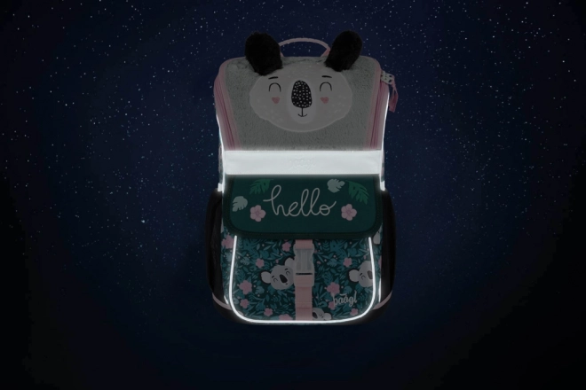 Baagl Set Zippy Baby Koala School Backpack, Pencil Case, and Shoe Bag