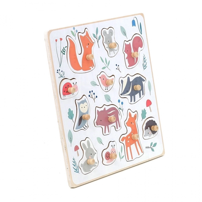 Woodland Animals Puzzle with Handle by Sarah Betz