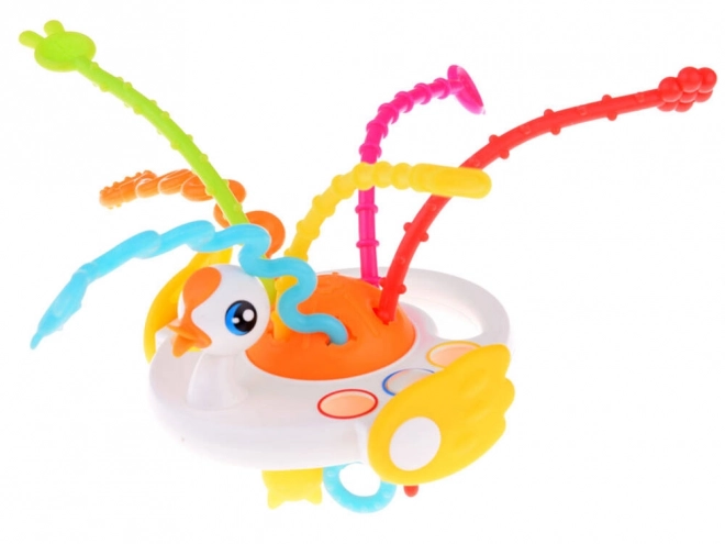 Swan Rattle Teether Sensory Toy