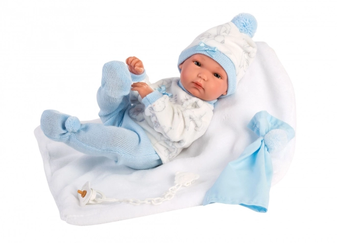 Newborn Doll Outfit Set with Blanket and Cuddly Cloth