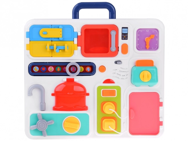 Montessori Sound and Light Activity Board Kitchen