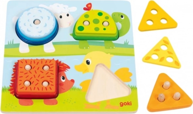 Goki Wooden Shape Matching Puzzle