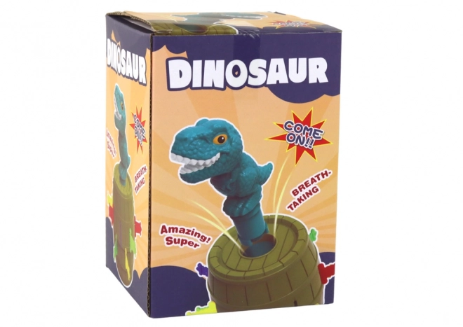 Jumping Dinosaur Barrel Game