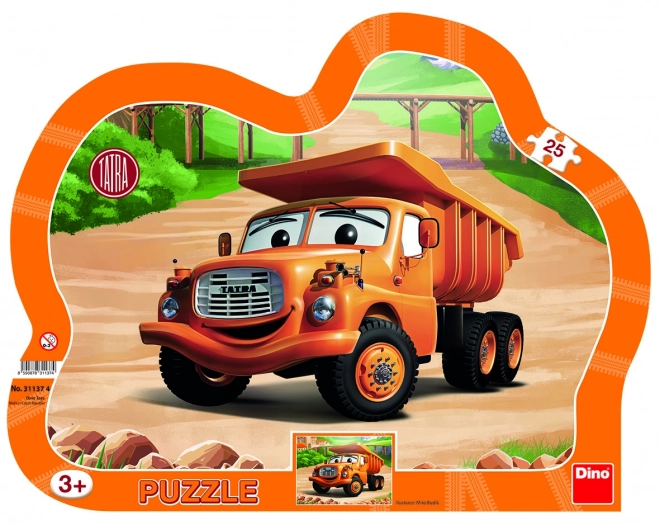 Puzzle with Orange Tatra Truck