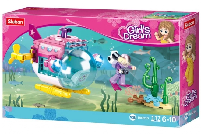 Sluban Girls Dream Submarine Building Set