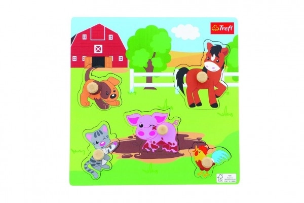 Wooden Puzzle Farm Animals