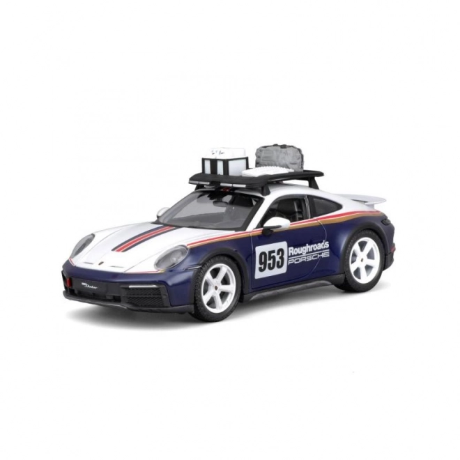 Bburago Porsche 911 Dakar Blue Model Car