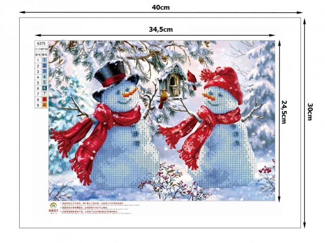 Diamond Embroidery Snowman Christmas Set