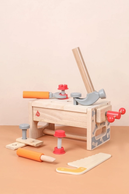 Lucy & Leo Big Carpenter Wooden Tool Set